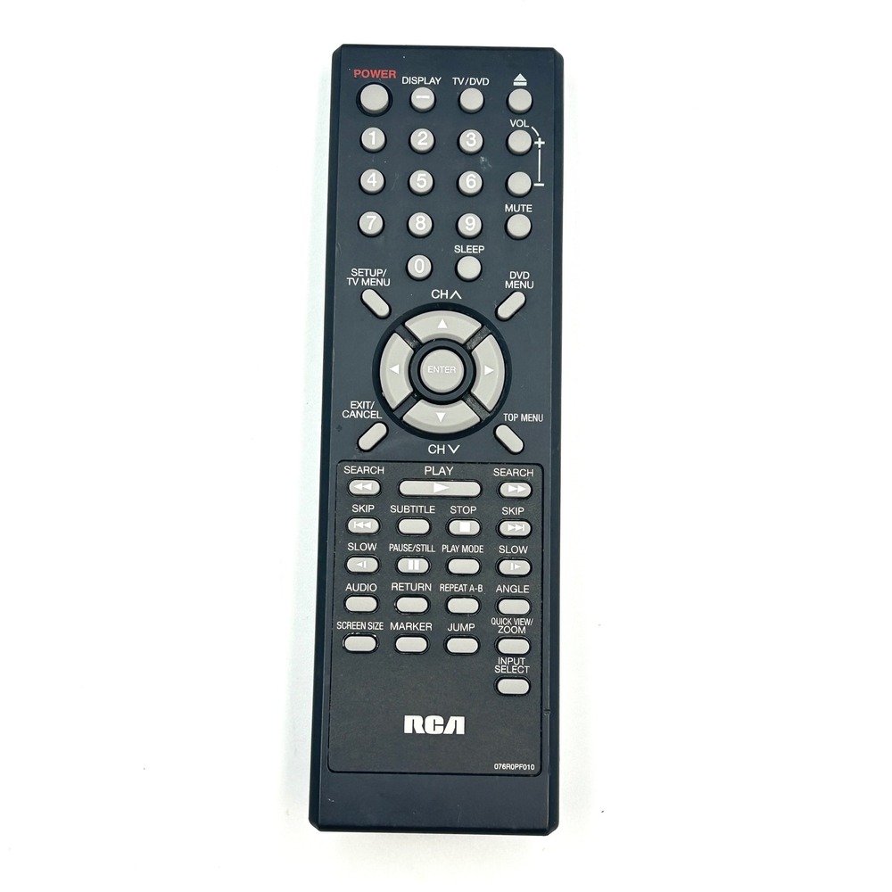 RCA‎ 076R0PF010 OEM TV DVD Combo Remote L32WD26D L26WD26D Tested 274930